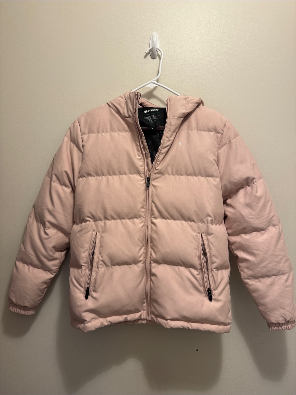 Huffer Pale Pink Puffer Jacket